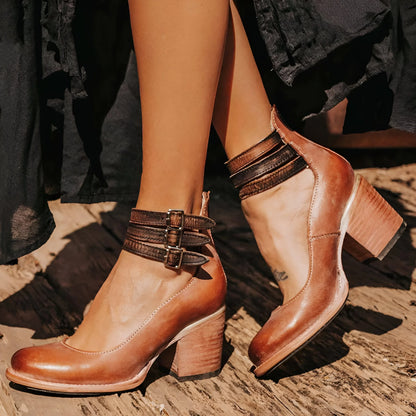 Liesl – high Quallity Buckled Leather Heels