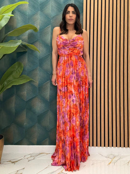 Andaza - Robe Élégance Florale – Taille Unique, Grâce Universelle