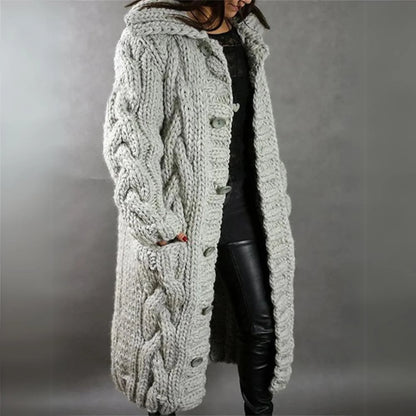 Mściwoj - Pull oversize en maille torsadée