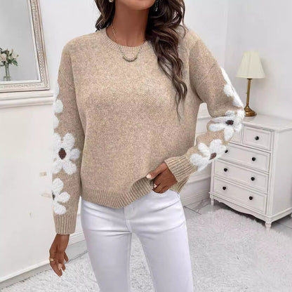 Alvhilde – Pull femme à motif floral