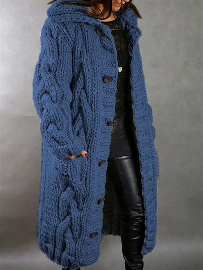 Mściwoj - Pull oversize en maille torsadée