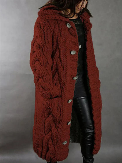 Mściwoj - Pull oversize en maille torsadée