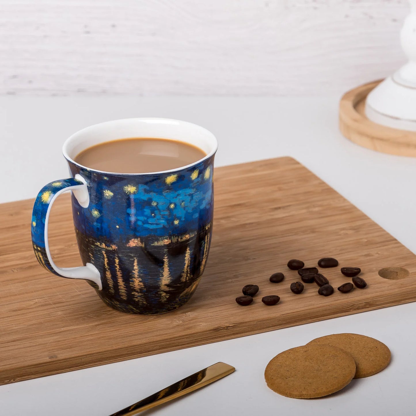Van Gogh “Starry Night Over the Rhône” Fine Bone Mug