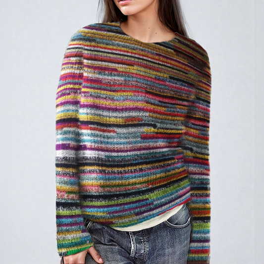 Dahlia – Pull à motifs imprimés