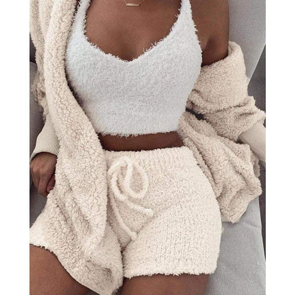 Noémie – Ensemble pyjama d'hiver 3 pièces douillet