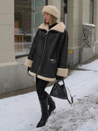 Elly - Cosy fur Leather jacket