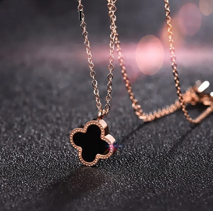 Clover Necklace with Gold Chain