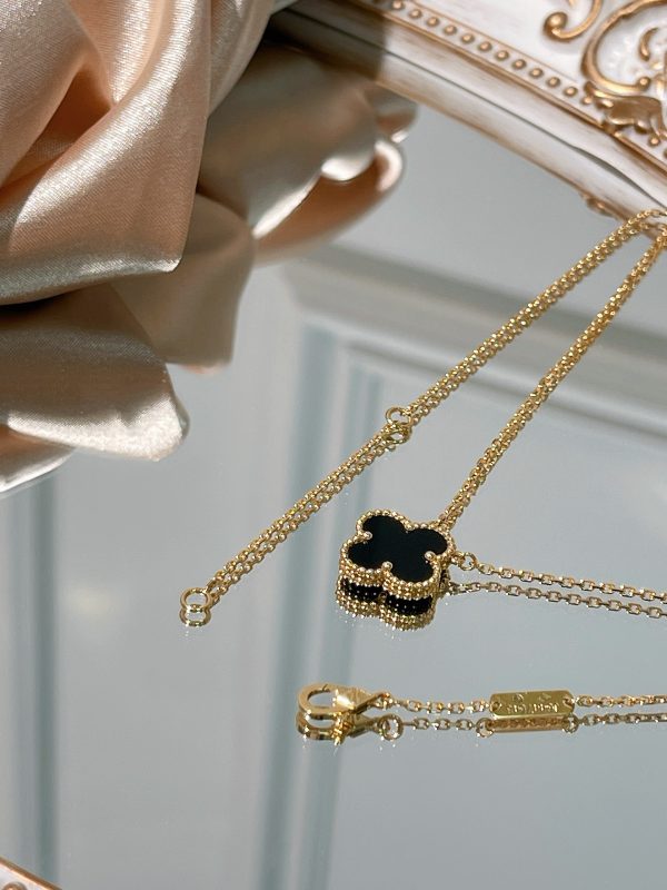 Clover Necklace with Gold Chain