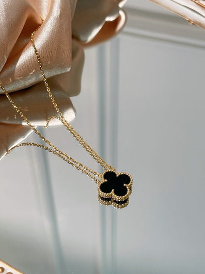 Clover Necklace with Gold Chain