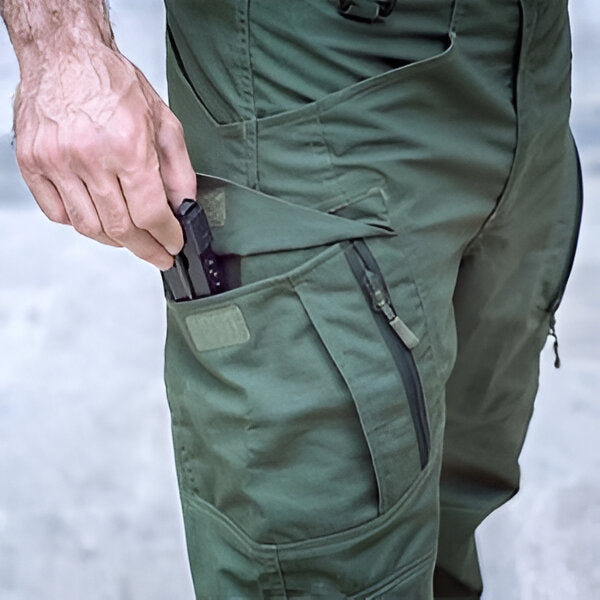 Męskie spodnie TacticalFit™ zapewniające wygodę na co dzień (Kup 1, otrzymaj 1 gratis)
